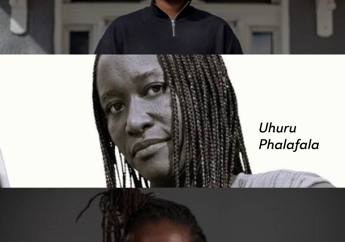 Romeo Oriogun, Uhuru Portia Phalafala, and Juliane Okot Bitek